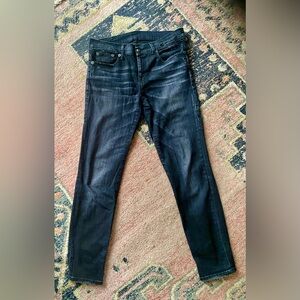 R13 Dark Wash Slim Jeans size 27- Black